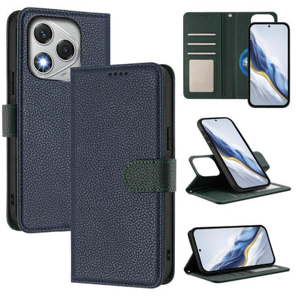 Detachable Litchi Texture Magnetic Vegan Leather Phone Case, For Honor 400 Pro Global 160.8mm, For Honor 400 Lite Global, For Honor 400 Global 156.5mm, For Honor X8c 4G