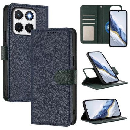 Detachable Litchi Texture Magnetic Vegan Leather Phone Case, For Honor 400 Pro Global 160.8mm, For Honor 400 Lite Global, For Honor 400 Global 156.5mm, For Honor X8c 4G
