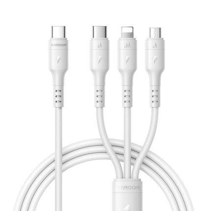 JOYROOM A61 OmniGo Series 3.5A USB-C / Type-C to 8 Pin + USB-C / Type-C, Micro USB 3 in 1 Charging Cable, 1.2m