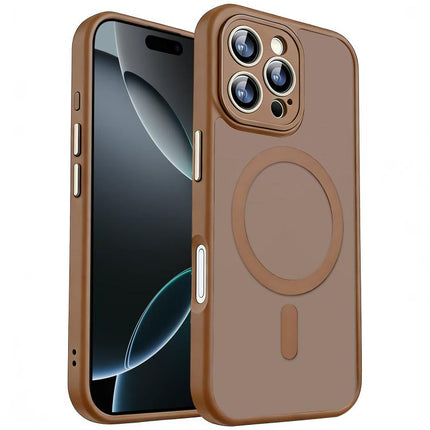 XDcase Skin Feel Magnetic Frosted Phone Case with Lens Film, For iPhone 17e / 16e, For iPhone 16 Pro Max, For iPhone 16 Pro, For iPhone 16 Plus, For iPhone 16