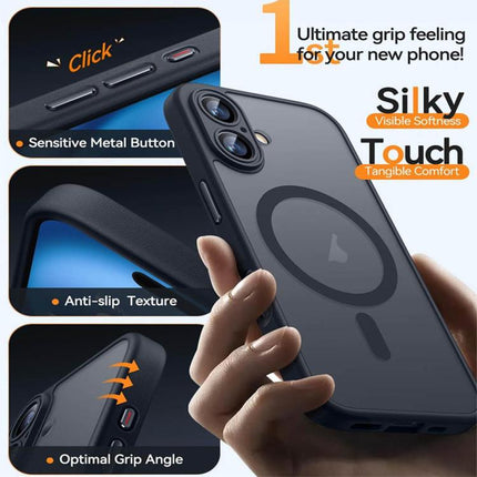 XDcase Skin Feel Magnetic Frosted Phone Case with Lens Film, For iPhone 15 Pro Max, For iPhone 15 Pro, For iPhone 15, For iPhone 14 Plus, For iPhone 14, For iPhone 14 Pro, For iPhone 14 Pro Max