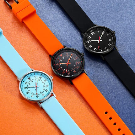 xDfind Stainless Steel Black Pin Buckle Solid Color Silicone Waterproof Watch Band, 18mm