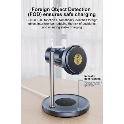 Yesido DS40 Qi2.2 3-in-1 Magnet Wireless Charging Station, DS40