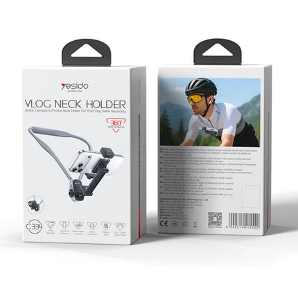 Yesido C334 Multi-Functional Neck-Mounted Phone Holder with Back Strap, C334