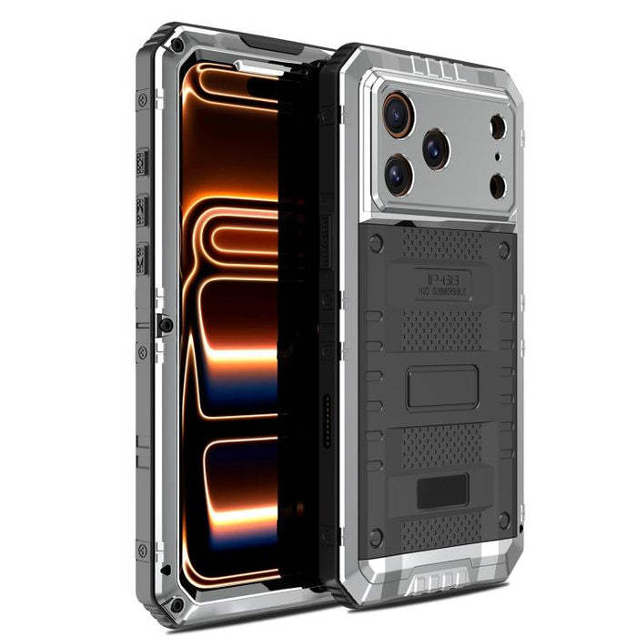 Four-proof Metal Hybrid Silicone Phone Case, For iPhone 17 Pro Max, For iPhone 17 Pro, For iPhone 17, For iPhone Air