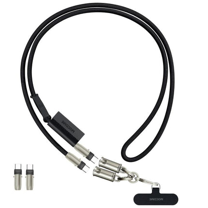 MOCOME W3 Type-C to Type-C Multifunctional Charging Cable Adjustable Crossbody Phone Lanyard