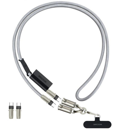 MOCOME W3 Type-C to Type-C Multifunctional Charging Cable Adjustable Crossbody Phone Lanyard