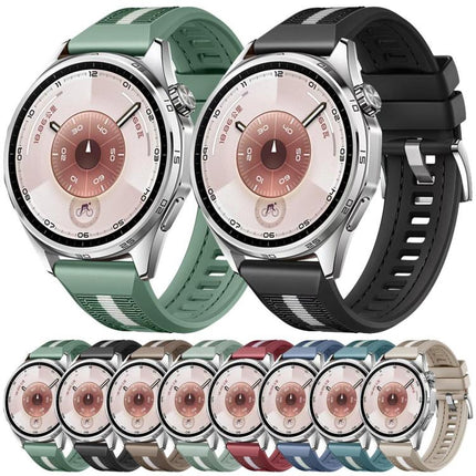 xDfind Braid Nylon Hybrid Silicone Watch Band, For Huawei Watch GT 6 / 5 / 4 / 3 46mm