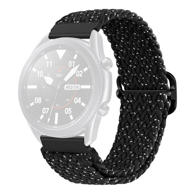 xDfind Sliding Buckle Nylon Braided Watch Band, 20mm, 22mm