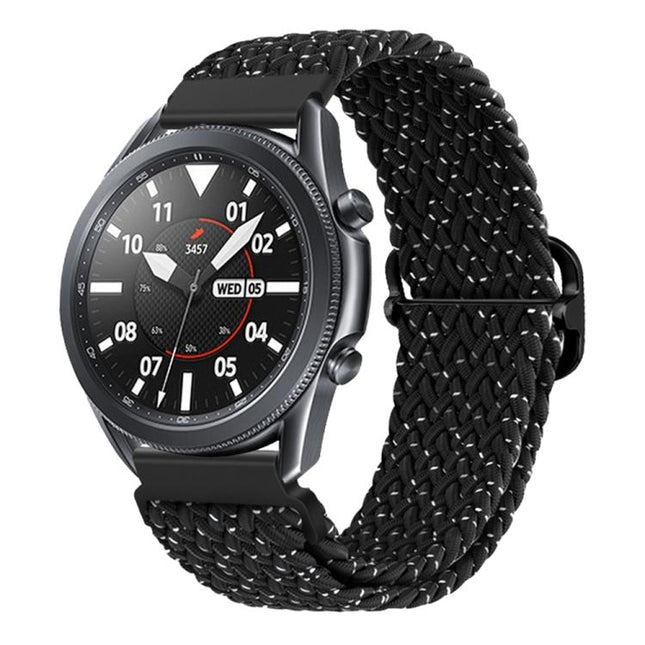 xDfind Sliding Buckle Nylon Braided Watch Band, 20mm, 22mm