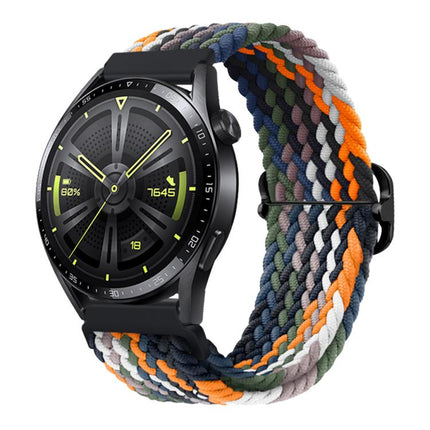 xDfind Sliding Buckle Nylon Braided Watch Band, 20mm, 22mm