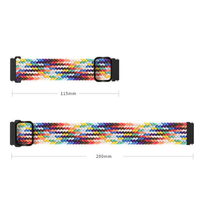 xDfind Sliding Buckle Nylon Braided Watch Band, 20mm, 22mm
