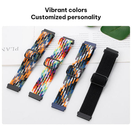 xDfind Sliding Buckle Nylon Braided Watch Band, 20mm, 22mm
