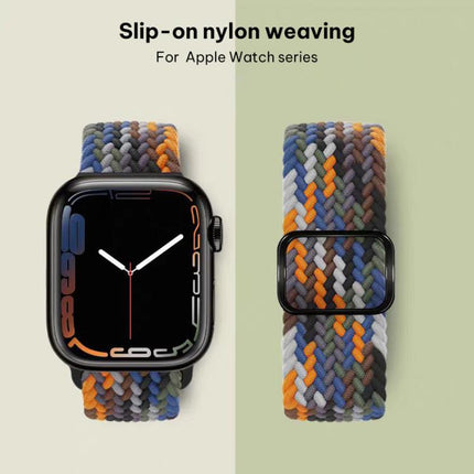xDfind Sliding Buckle Nylon Braided Watch Band, For Apple Watch 42 / 44 / 45 / 46 / 49mm, For Apple Watch 38 / 40 / 41 / S11 42mm
