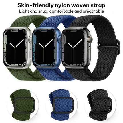 xDfind Sliding Buckle Nylon Braided Watch Band, For Apple Watch 42 / 44 / 45 / 46 / 49mm, For Apple Watch 38 / 40 / 41 / S11 42mm