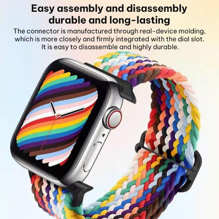 xDfind Sliding Buckle Nylon Braided Watch Band, For Apple Watch 42 / 44 / 45 / 46 / 49mm, For Apple Watch 38 / 40 / 41 / S11 42mm