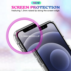 Simple Magnetic Ring All-inclusive Clear Crystal Acrylic PC +TPU Shockproof Case, For iPhone 12 mini, For iPhone 12 / 12 Pro, For iPhone 12 Pro Max