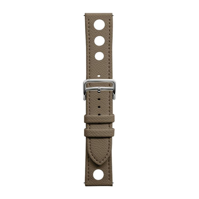 xDfind Flat-head Hole Palm Texture Vegan Leather Watch Band, 20mm, 22mm