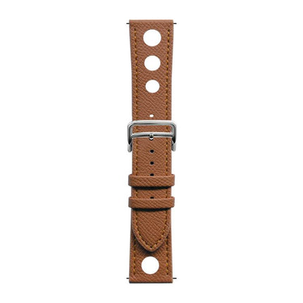xDfind Flat-head Hole Palm Texture Vegan Leather Watch Band, 20mm, 22mm