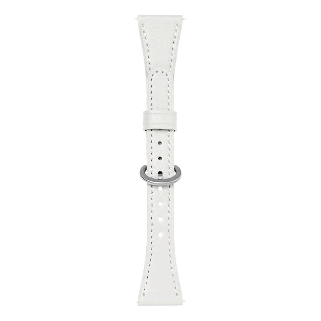 xDfind Flat-head Horseshoe Buckle Vegan Leather Watch Band, 18mm, 20mm