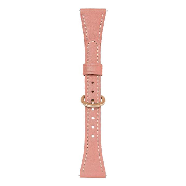 xDfind Flat-head Horseshoe Buckle Vegan Leather Watch Band, 18mm, 20mm