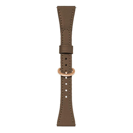 xDfind Flat-head Horseshoe Buckle Vegan Leather Watch Band, 18mm, 20mm