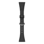 18mm / Black+Silver Buckle