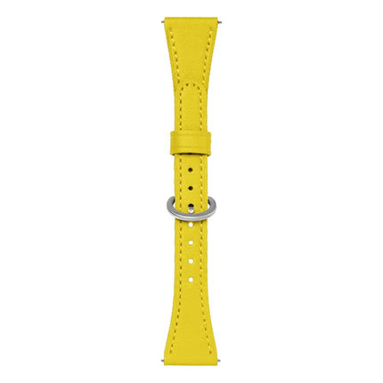 xDfind Flat-head Horseshoe Buckle Vegan Leather Watch Band, 18mm, 20mm
