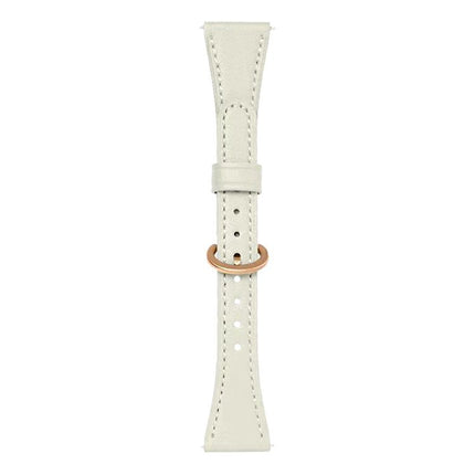 xDfind Flat-head Horseshoe Buckle Vegan Leather Watch Band, 18mm, 20mm