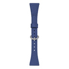 18mm / Dark Blue+Silver Buckle