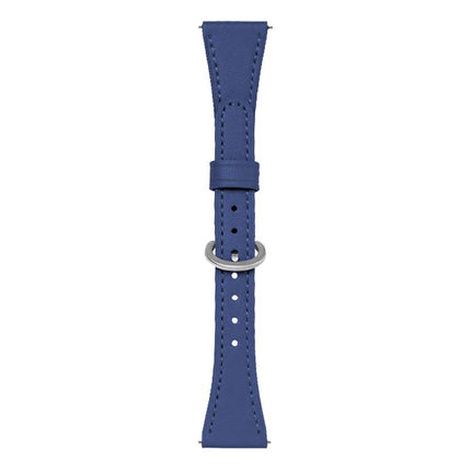 xDfind Flat-head Horseshoe Buckle Vegan Leather Watch Band, 18mm, 20mm
