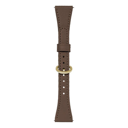 xDfind Flat-head Horseshoe Buckle Vegan Leather Watch Band, 18mm, 20mm