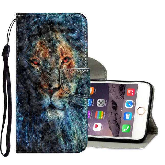 Estuche de cuero PU con tapa horizontal con patrón de dibujo de colores, con soporte, ranuras para tarjetas, billetera y cordón, para iPhone 11, para iPhone 11 Pro