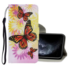 Coloured Drawing Pattern Horizontal Flip PU Leather Case with Holder & Card Slots & Wallet & Lanyard, For iPhone 11, For iPhone 11 Pro