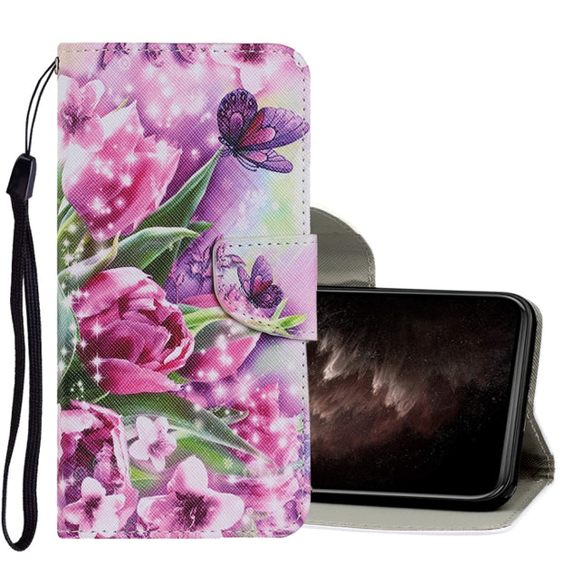 Coloured Drawing Pattern Horizontal Flip PU Leather Case with Holder & Card Slots & Wallet & Lanyard, For iPhone 11 Pro Max