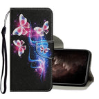 For iPhone 11 Pro Max / Three Fluorescent Butterflies