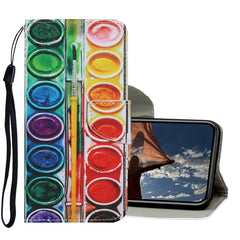 Estuche de cuero PU con tapa horizontal con patrón de dibujo de colores, con soporte, ranuras para tarjetas, billetera y cordón, para iPhone 11 Pro Max, para iPhone X/XS