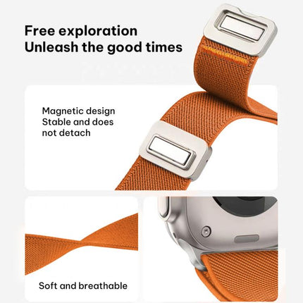 xDfind Elastic Nylon Magnetic Buckle Watch Band, For Apple Watch 42 / 44 / 45 / 46 / 49mm, For Apple Watch 38 / 40 / 41 / S11 42mm