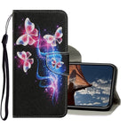 For iPhone XS Max / Three Fluorescent Butterflies