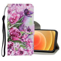 Coloured Drawing Pattern Horizontal Flip PU Leather Case with Holder & Card Slots & Wallet & Lanyard, For iPhone 12 mini, For iPhone 12 / 12 Pro