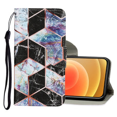 Coloured Drawing Pattern Horizontal Flip PU Leather Case with Holder & Card Slots & Wallet & Lanyard, For iPhone 12 mini, For iPhone 12 / 12 Pro