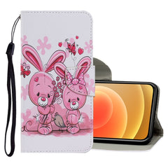 Coloured Drawing Pattern Horizontal Flip PU Leather Case with Holder & Card Slots & Wallet & Lanyard, For iPhone 12 mini, For iPhone 12 / 12 Pro