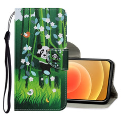 Coloured Drawing Pattern Horizontal Flip PU Leather Case with Holder & Card Slots & Wallet & Lanyard, For iPhone 12 mini, For iPhone 12 / 12 Pro