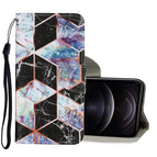 For iPhone 12 / 12 Pro / Black Marble