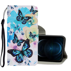 Coloured Drawing Pattern Horizontal Flip PU Leather Case with Holder & Card Slots & Wallet & Lanyard, For iPhone 12 Pro Max