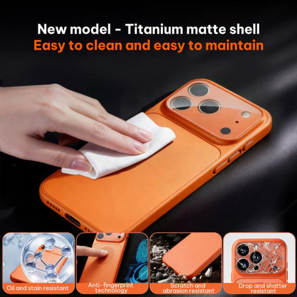 Frosted Acrylic Hybrid TPU Phone Case with Lens Film, For iPhone 17 Pro Max, For iPhone 17 Pro