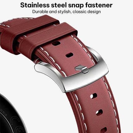 xDfind Composite Cowhide Texture Vegan Leather Watch Band, For Apple Watch 42 / 44 / 45 / 46 / 49mm