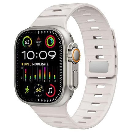xDfind Magnetic Norman Buckle Silicone Watch Band, For Apple Watch 42 / 44 / 45 / 46 / 49mm, For Apple Watch 38 / 40 / 41 / S11 42mm
