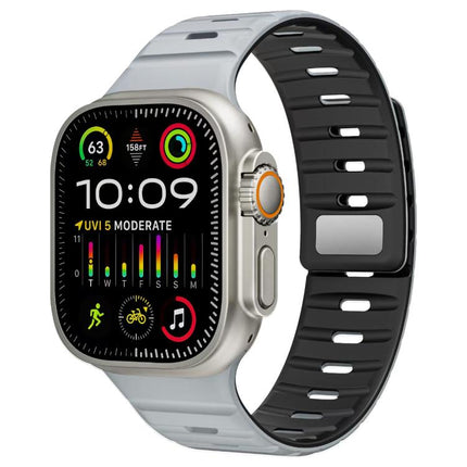 xDfind Magnetic Norman Buckle Silicone Watch Band, For Apple Watch 42 / 44 / 45 / 46 / 49mm, For Apple Watch 38 / 40 / 41 / S11 42mm