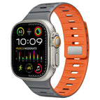 For Apple Watch 38 / 40 / 41 / S11 42mm / Dark Grey + Orange